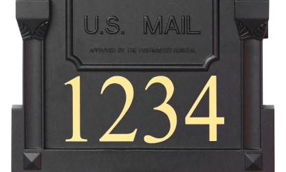 Reflective Mailbox Numbers