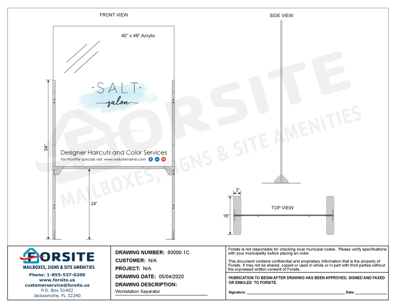 Workstation Separators for Covid19 Distancing